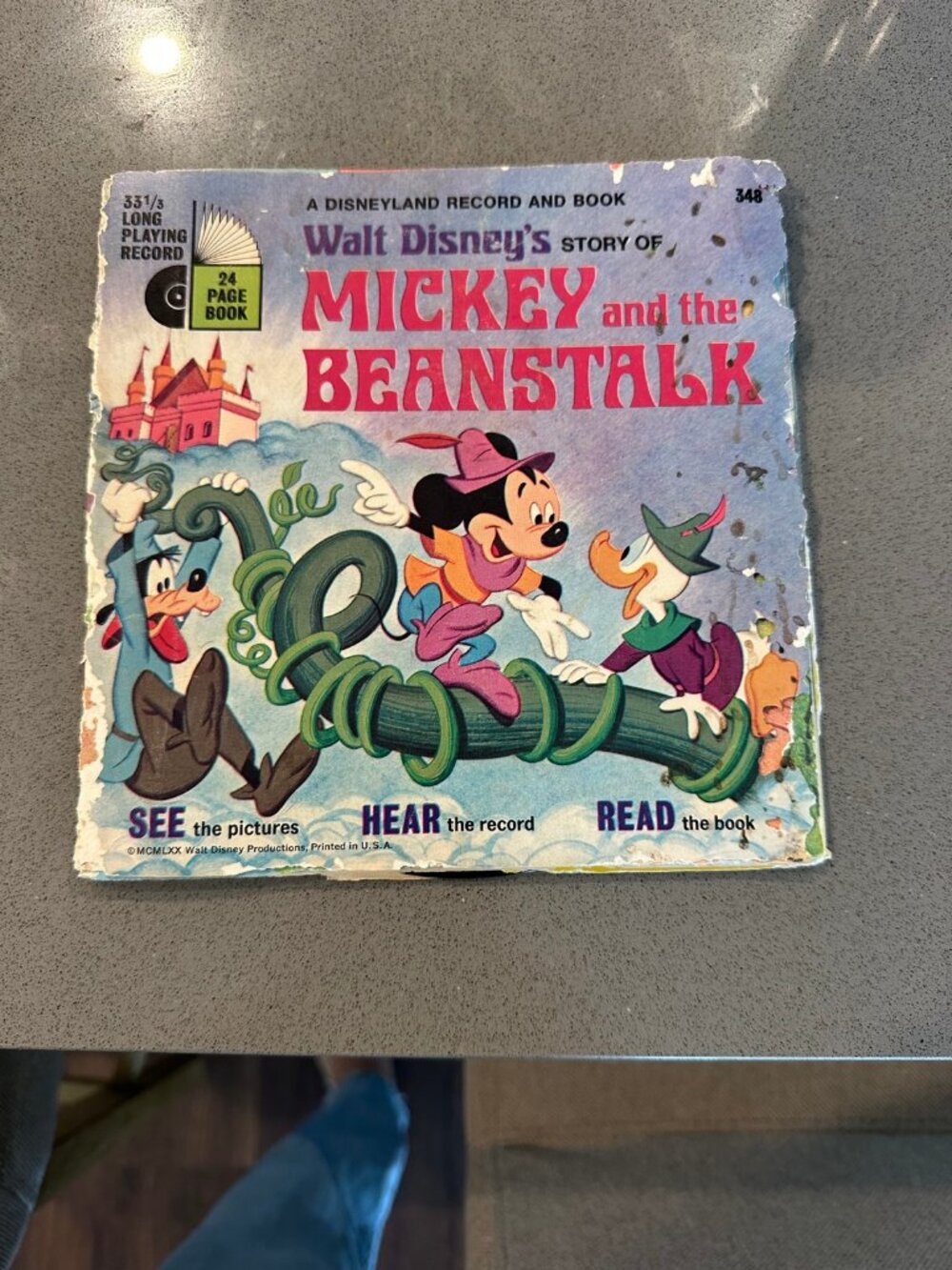 Walt Disney's Mickey and the Beanstalk Disneyland Record and Book 1970